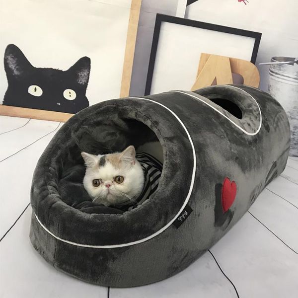 cat beds & furniture soft cave house warm home for kitten sleeping pet funny bed with flannel mat cats tunnels nest winter playing toys
cat beds & furniture soft cave house warm home for kitten sleeping pet funny bed with flannel mat cats tunnels nest winter playing toys