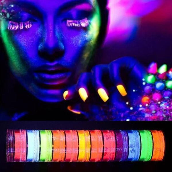 12pcs fluorescent nail powder neon phosphor colorful art glitter pigment longest lasting 3d glow luminous dust decorations kits
12pcs fluorescent nail powder neon phosphor colorful art glitter pigment longest lasting 3d glow luminous dust decorations kits