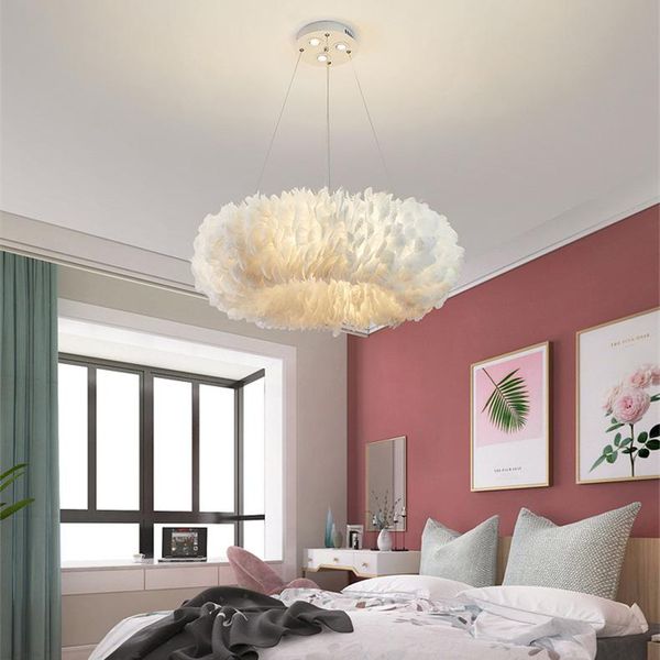 pendant lamps nordic personality feather chandelier simple modern lighting net red children's room living bedroom ring lamp
pendant lamps nordic personality feather chandelier simple modern lighting net red children's room living bedroom ring lamp