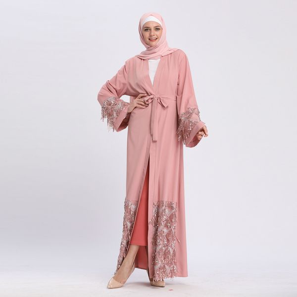 dubai arab caftan women muslim abaya dress sequins lace-up islam robe with poets turkish kimono kaftan jubah islamic clothing, Red
dubai arab caftan women muslim abaya dress sequins lace-up islam robe with poets turkish kimono kaftan jubah islamic clothing, Red