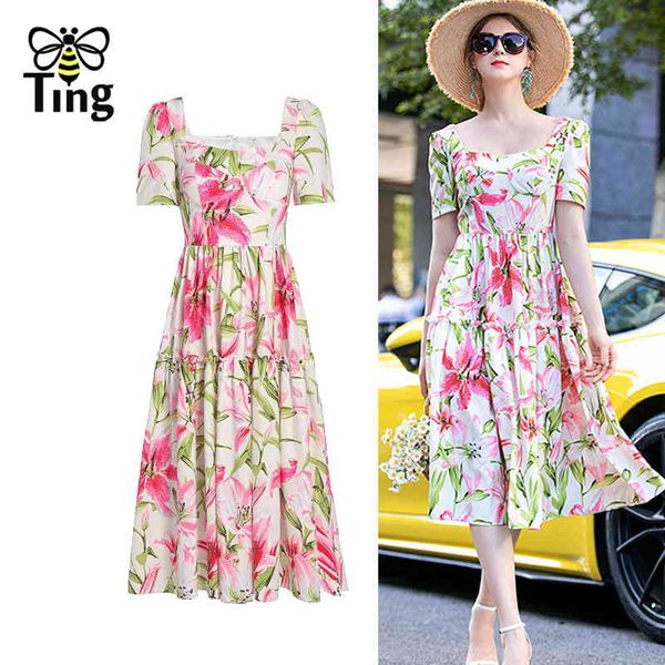 designer summer lily flower print vintage elegant midi dress women casual street chic retro vestidos zanzea elbise cloth 210513, Black;gray
designer summer lily flower print vintage elegant midi dress women casual street chic retro vestidos zanzea elbise cloth 210513, Black;gray
