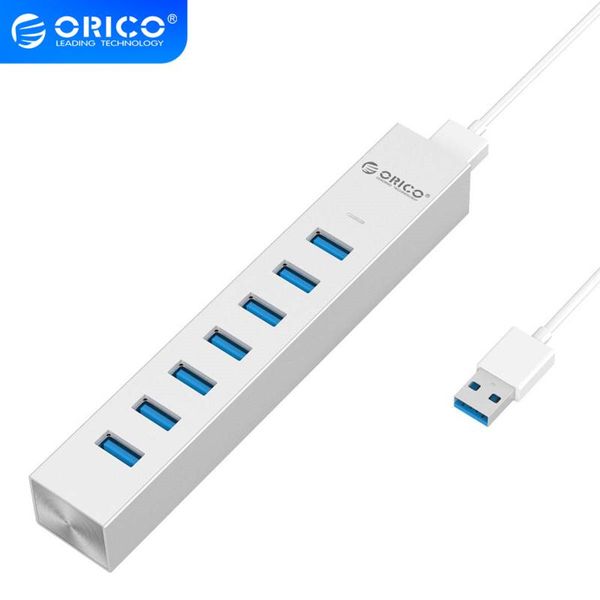 hubs orico ash7-u3-sv type c aluminum 7 port usb3.0 hub for windows xp / vista 8 10/ linux unix mac os - silver
hubs orico ash7-u3-sv type c aluminum 7 port usb3.0 hub for windows xp / vista 8 10/ linux unix mac os - silver