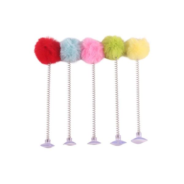 cat toys 5pcs teaser wands elastic spring toy with plush head bell sucker fun interactive kitten springy stick catcher
cat toys 5pcs teaser wands elastic spring toy with plush head bell sucker fun interactive kitten springy stick catcher