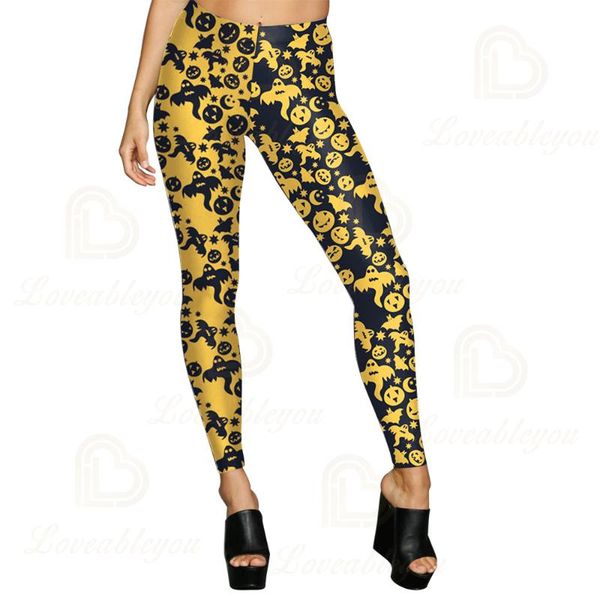 women's leggings 2021 women halloween mid waist workout pants lady fitness pumpkin 3d printed, Black
women's leggings 2021 women halloween mid waist workout pants lady fitness pumpkin 3d printed, Black