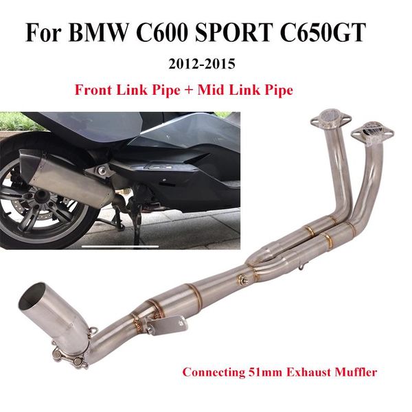 motorcycle exhaust system slip on for c600 sport c650gt 2012 2013 2014 2021 middle front link pipe connect 51mm muffler piep escape
motorcycle exhaust system slip on for c600 sport c650gt 2012 2013 2014 2021 middle front link pipe connect 51mm muffler piep escape
