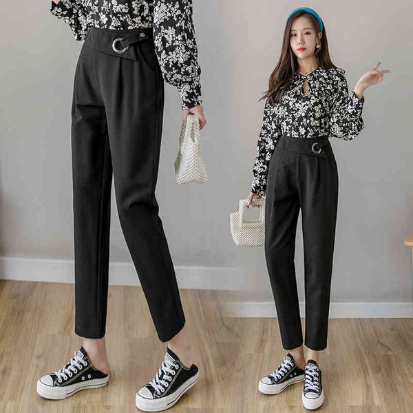 jxmyy trendy harem pants new high-waisted thin black pants women's fashion all-match small feet leisure simple and elegant 210412, Black;white
jxmyy trendy harem pants new high-waisted thin black pants women's fashion all-match small feet leisure simple and elegant 210412, Black;white