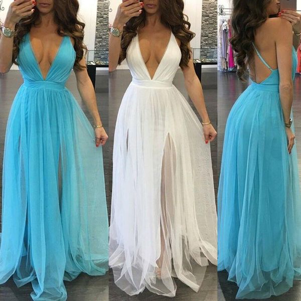 hirigin deep v maxi dress fashion cover up womens boho long summer evening party beach sundress wear women's swimwear, White;black
hirigin deep v maxi dress fashion cover up womens boho long summer evening party beach sundress wear women's swimwear, White;black