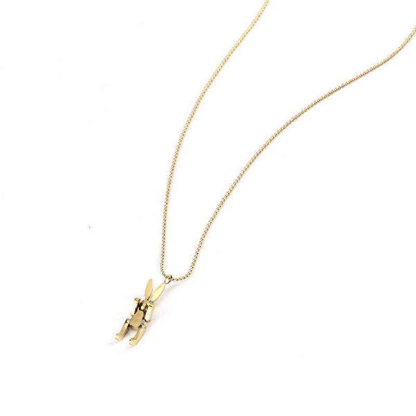golden couple rabbit necklace titanium steel simple and lovely mechanical rabbit jewelry gift, Silver
golden couple rabbit necklace titanium steel simple and lovely mechanical rabbit jewelry gift, Silver