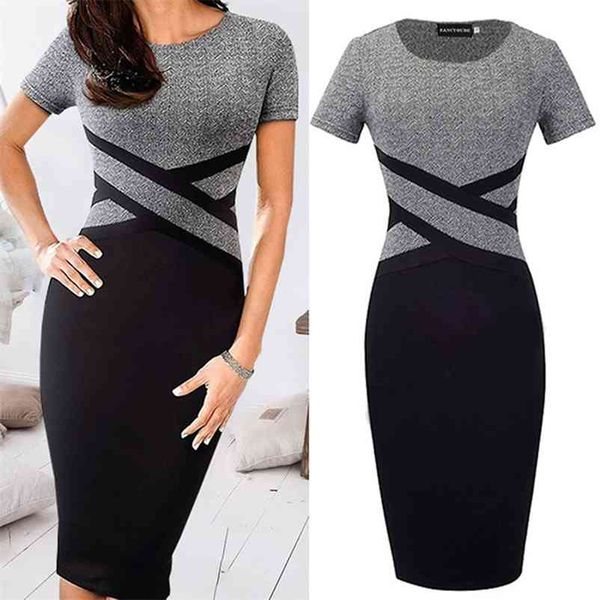 slim party dress women short sleeve o-neck midi dress summer vestidos black gray patchwork striped bodycon dress 210331
slim party dress women short sleeve o-neck midi dress summer vestidos black gray patchwork striped bodycon dress 210331