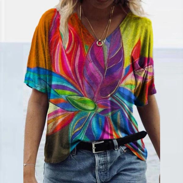 vintage women t-shirts colorful printed v-neck short sleeve graphic casual tee t-shirt plus size mujer camisetas #p2 women's, White
vintage women t-shirts colorful printed v-neck short sleeve graphic casual tee t-shirt plus size mujer camisetas #p2 women's, White