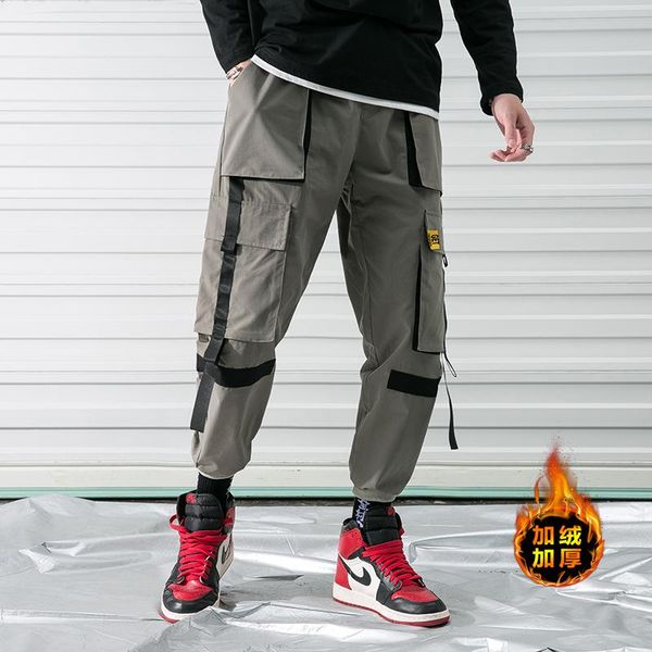 fashion winter thick fleece warm casual pants men streetwear multi-pockets cargo jogger women men's, Black
fashion winter thick fleece warm casual pants men streetwear multi-pockets cargo jogger women men's, Black