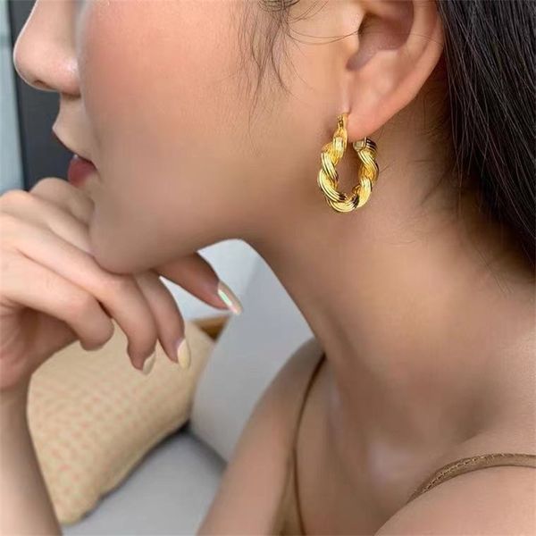70% off outlet online personality twist circle earrings senior sense 2021 summer earrings female, Golden
70% off outlet online personality twist circle earrings senior sense 2021 summer earrings female, Golden