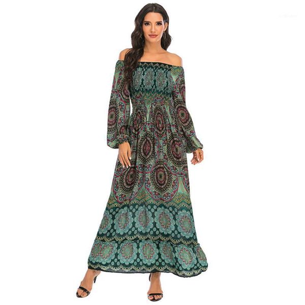 casual dresses backless off the shoulder spring women vintage puff sleeve print boho maxi dress lady loose beach long, Black;gray
casual dresses backless off the shoulder spring women vintage puff sleeve print boho maxi dress lady loose beach long, Black;gray