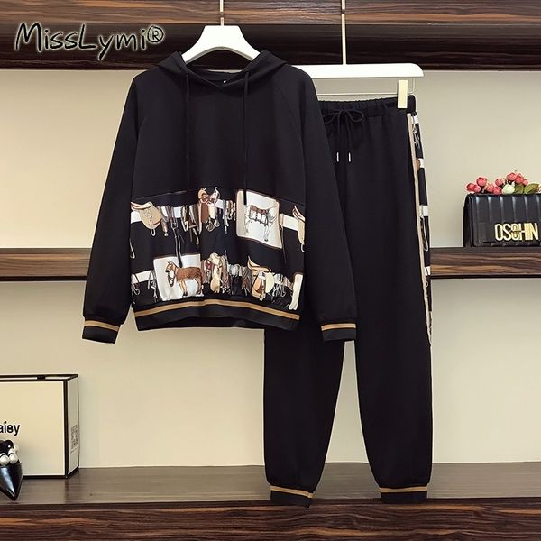 Women's Two Piece Pants L-5XL Plus Size Tracksuit Women Autumn Long Sleeve Hoodies and Loose Casual Elastic Waist Cotton Clothes L1DX, White
Women's Two Piece Pants L-5XL Plus Size Tracksuit Women Autumn Long Sleeve Hoodies and Loose Casual Elastic Waist Cotton Clothes L1DX, White