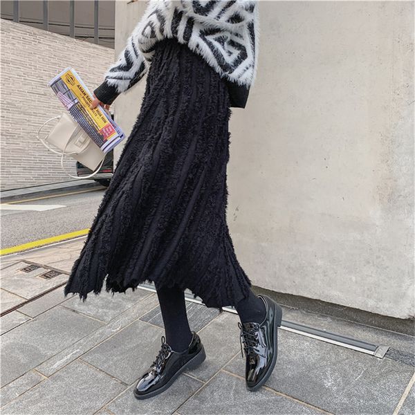 skirts retro waist irregular tassel knitted elegant elastic-waist fairy high street office lady womens skirts, Black
skirts retro waist irregular tassel knitted elegant elastic-waist fairy high street office lady womens skirts, Black