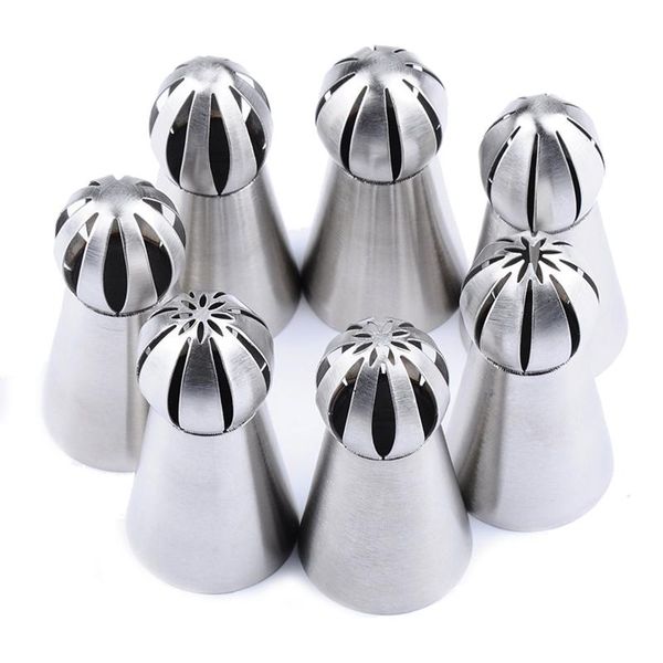 stainless steel cake decor piping tips set with coupler 6/7/12pcs spherical russian style cream nozzle for baking lb88 & pastry tools
stainless steel cake decor piping tips set with coupler 6/7/12pcs spherical russian style cream nozzle for baking lb88 & pastry tools