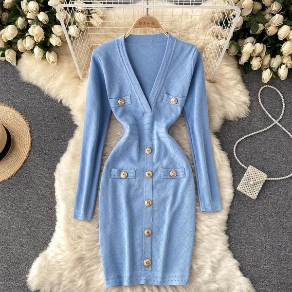 casual dresses women knitted pencil dress long sleeve v neck elastic slim party fashion autumn winter bodycon warm female robe, Black;gray
casual dresses women knitted pencil dress long sleeve v neck elastic slim party fashion autumn winter bodycon warm female robe, Black;gray