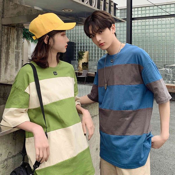 t-shirt t-shirt hong kong style female 2021 summer short student couple's color contrast stitching half sleeve top, White
t-shirt t-shirt hong kong style female 2021 summer short student couple's color contrast stitching half sleeve top, White