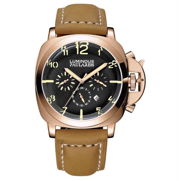 automatic self wind mechanical real brown leather band multifunctional date moon yellow green lighting rose gold men watching, Slivery;brown
automatic self wind mechanical real brown leather band multifunctional date moon yellow green lighting rose gold men watching, Slivery;brown