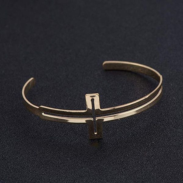 bangle noumanda hollow cross double layer open expandable religious jewelry pulsera de acero inoxidable, Black
bangle noumanda hollow cross double layer open expandable religious jewelry pulsera de acero inoxidable, Black