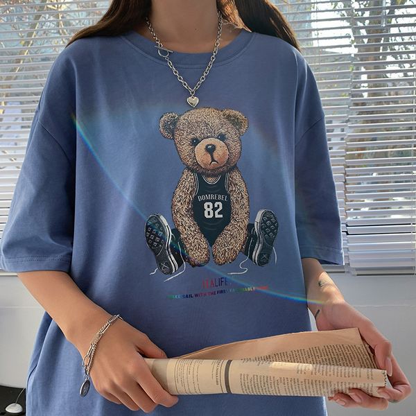 t-shirt men's t-shirts short summer bear lovers' cartoon half sve cloth fashion brand, White;black
t-shirt men's t-shirts short summer bear lovers' cartoon half sve cloth fashion brand, White;black