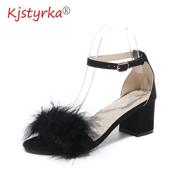 sapato feminino 2021 cover heel women sandals dress fashion sweet flock summer peep toe buckle chunky heels zapatillas mujer, Black
sapato feminino 2021 cover heel women sandals dress fashion sweet flock summer peep toe buckle chunky heels zapatillas mujer, Black