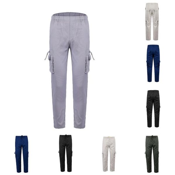 men's pants nice autumn plus size men tactical casual multi pocket sweatpant trousers fashion elastic waist loose cargo pant, Black
men's pants nice autumn plus size men tactical casual multi pocket sweatpant trousers fashion elastic waist loose cargo pant, Black
