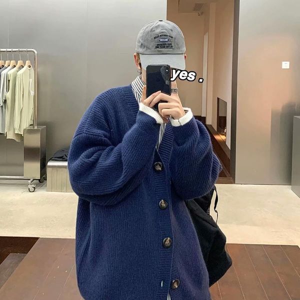 men's sweaters autumn and winter plus cashmere thick sweater korean version fashion jacket cardigan, White;black
men's sweaters autumn and winter plus cashmere thick sweater korean version fashion jacket cardigan, White;black