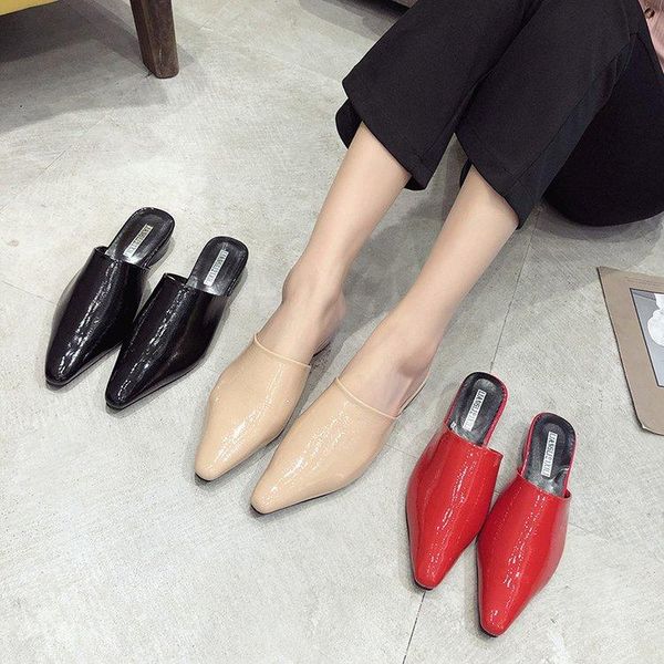 black red women point toe slippers flat heels outside ladies slides luxury party mules beach shoes
black red women point toe slippers flat heels outside ladies slides luxury party mules beach shoes