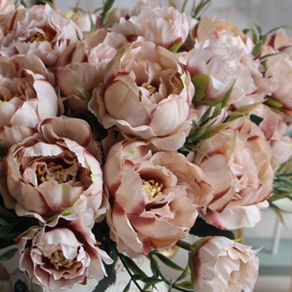 decorative flowers & wreaths 8 head peony silk bouquet european for wedding party bride mini artificial fake home garden decoration
decorative flowers & wreaths 8 head peony silk bouquet european for wedding party bride mini artificial fake home garden decoration
