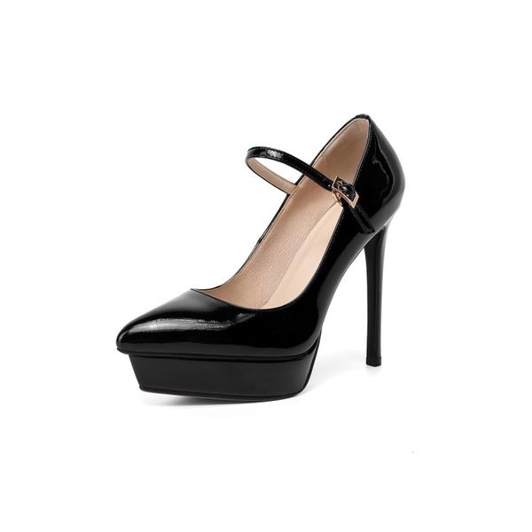 designer shoes luxury woman bottoms high heels platform round toe soft natural genuine leather patent occupation fashion party wedding waror, Black
designer shoes luxury woman bottoms high heels platform round toe soft natural genuine leather patent occupation fashion party wedding waror, Black