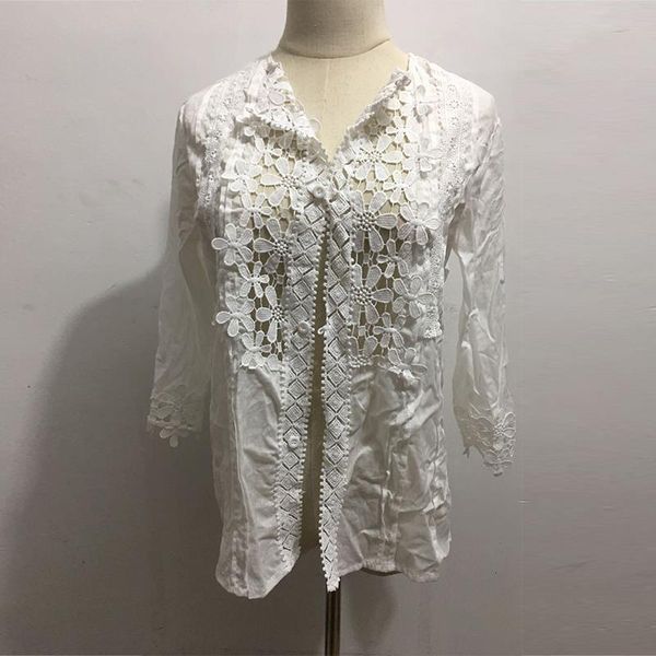 summer women shirts blouses vintage solid seven sleeve v neck lace floral ol office shirt blouse beach party blusas, White
summer women shirts blouses vintage solid seven sleeve v neck lace floral ol office shirt blouse beach party blusas, White