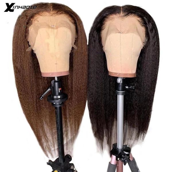 lace wigs brown/black kinky straight 13x4 front human hair for women remy peruvian 180% natural preplucked yaki, Black;brown
lace wigs brown/black kinky straight 13x4 front human hair for women remy peruvian 180% natural preplucked yaki, Black;brown