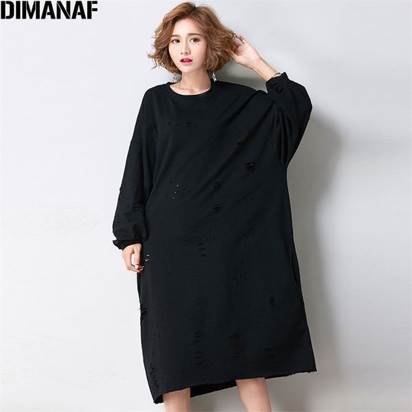 women dress autumn style high street plus size cotton solid hole female casual fashion oversize loose es 210531, Black;gray
women dress autumn style high street plus size cotton solid hole female casual fashion oversize loose es 210531, Black;gray
