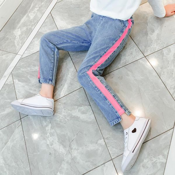 jeans for girls casual girl child elastic waist trousers children autumn children's clothes 2021, Blue
jeans for girls casual girl child elastic waist trousers children autumn children's clothes 2021, Blue