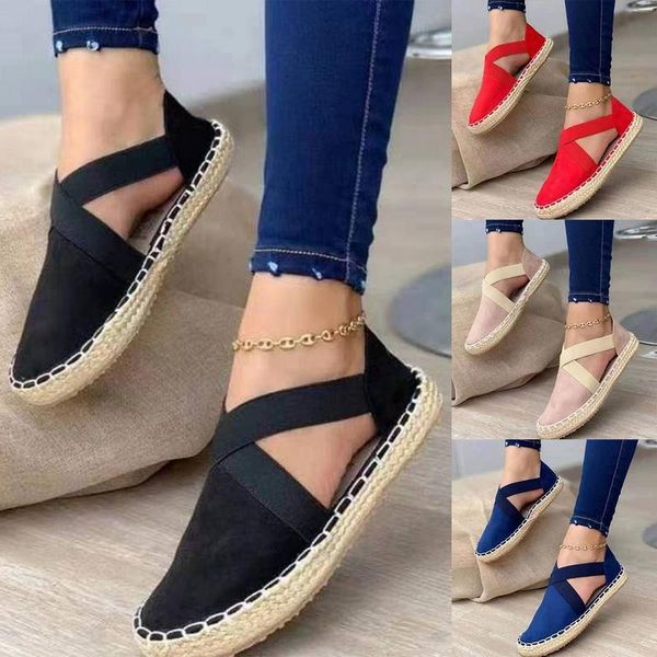 sandals women loafers spring summer espadrille elastic band flat shoes female casual comfort cloth ladies flats plus size, Black
sandals women loafers spring summer espadrille elastic band flat shoes female casual comfort cloth ladies flats plus size, Black