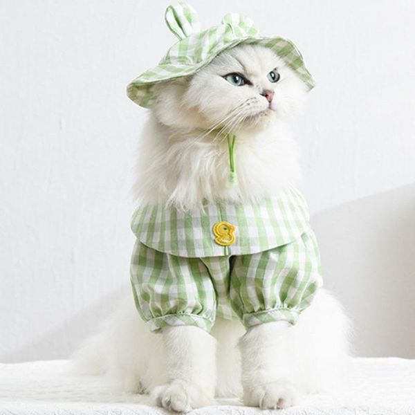 cat costumes pet plaid shirt with hat cotton material soft comfortable breathable holiday party dog decoration supplies
cat costumes pet plaid shirt with hat cotton material soft comfortable breathable holiday party dog decoration supplies