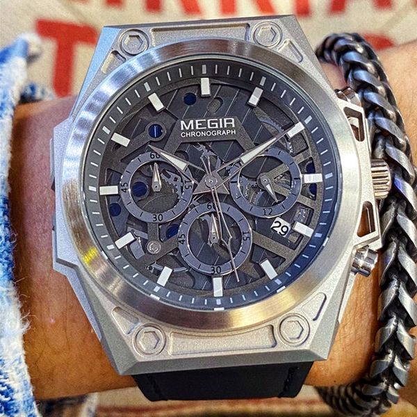 wristwatches original big dial megir men's watches luminous waterproof sport quartz watch luxury fashion chronograph clock male reloj h, Slivery;brown
wristwatches original big dial megir men's watches luminous waterproof sport quartz watch luxury fashion chronograph clock male reloj h, Slivery;brown