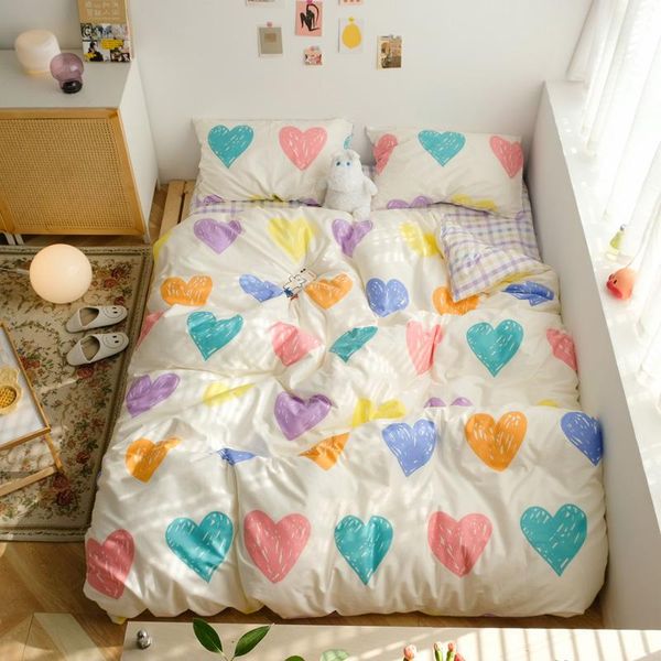 bedding sets 2021 heart set 100% cotton ab side duvet cover boys girl flat sheet aective printing home linens 3/4pcs cartoon twin
bedding sets 2021 heart set 100% cotton ab side duvet cover boys girl flat sheet aective printing home linens 3/4pcs cartoon twin