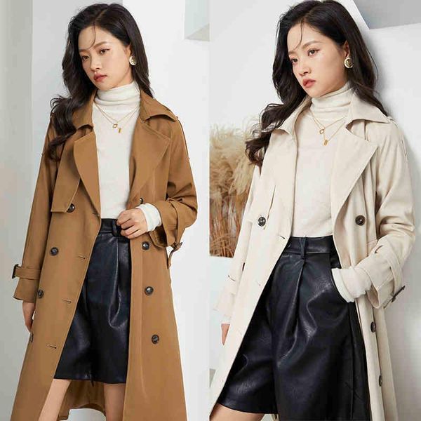 women's trench coats autumn winter women doubel breasted khaki beige medium long jackets with waistband wind coat fashion elegant ol cl, Tan;black
women's trench coats autumn winter women doubel breasted khaki beige medium long jackets with waistband wind coat fashion elegant ol cl, Tan;black