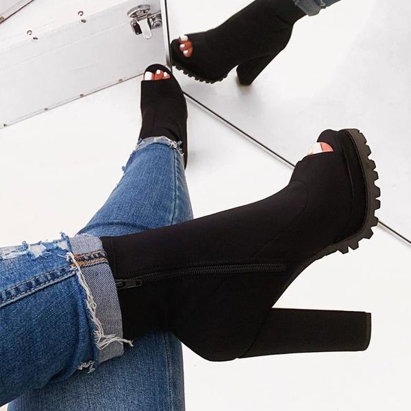 sandals women high heel open toe snake ladies shoes zipper thick-soled boots woman qbj5, Black
sandals women high heel open toe snake ladies shoes zipper thick-soled boots woman qbj5, Black