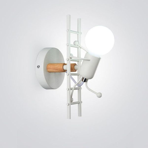 wall lamp creative iron small man led light little climb stair simple nordic modern cartoon doll
wall lamp creative iron small man led light little climb stair simple nordic modern cartoon doll