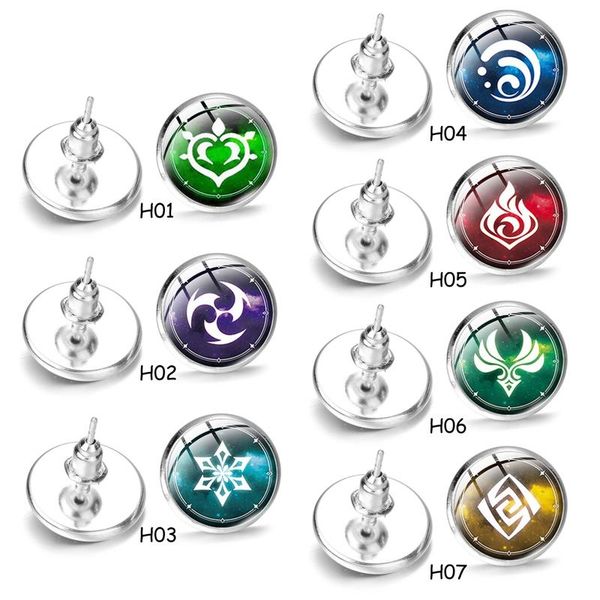 stud game genshin impact earrings for women kids glass round eye of god water wind thunder fire cosplay jewelry gift, Golden;silver
stud game genshin impact earrings for women kids glass round eye of god water wind thunder fire cosplay jewelry gift, Golden;silver
