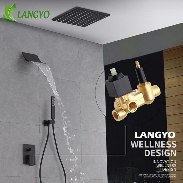 brass black bathroom rain shower set head faucet 10/12/16inch stainless steel wall type mounted waterfall mixer sets
brass black bathroom rain shower set head faucet 10/12/16inch stainless steel wall type mounted waterfall mixer sets