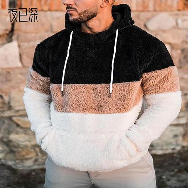men's hoodies & sweatshirts kalenmos autumn sweatshirt men 2021 fashion hedging vintage hooded stitching contrast plush pocket loose ca, Black
men's hoodies & sweatshirts kalenmos autumn sweatshirt men 2021 fashion hedging vintage hooded stitching contrast plush pocket loose ca, Black