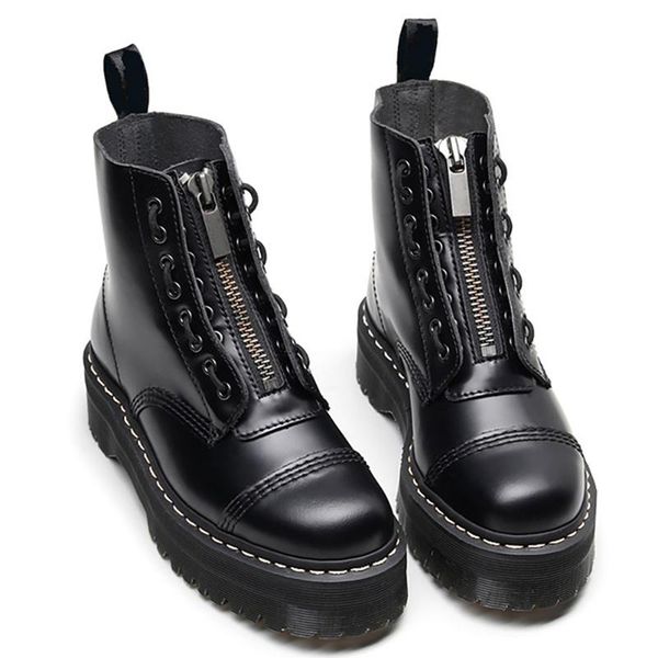boots 2021 fashion women platform chunky motorcycle ankle booties female leather zipper round toe ladies shoes botas mujer, Black
boots 2021 fashion women platform chunky motorcycle ankle booties female leather zipper round toe ladies shoes botas mujer, Black