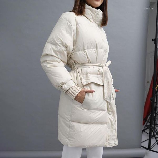 women's down & parkas conkor fashion tie belt collected waisted women elegant winter stand collar coats mid length cotton jackets ladie, Black
women's down & parkas conkor fashion tie belt collected waisted women elegant winter stand collar coats mid length cotton jackets ladie, Black