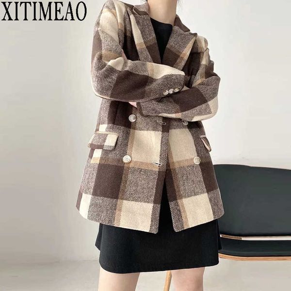 xitimeao women casual blazer jacket office lady pockets slim suit coat double breasted thickening ladies business blazers 210602, White;black
xitimeao women casual blazer jacket office lady pockets slim suit coat double breasted thickening ladies business blazers 210602, White;black