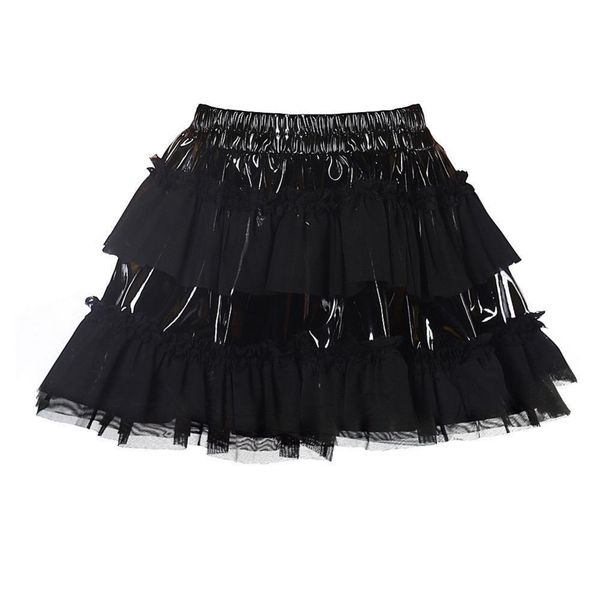 gothic ages 18 35 years women skirt old black pvc leather mesh patchwork ruffle mini ds clubwear
gothic ages 18 35 years women skirt old black pvc leather mesh patchwork ruffle mini ds clubwear