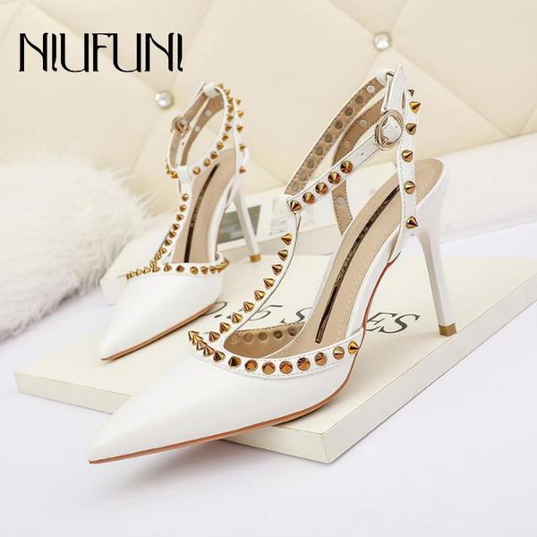 sandals pointed rivet buckle hollow gladiator women shoe stiletto high heels pump leather quality simple summer sandal, Black
sandals pointed rivet buckle hollow gladiator women shoe stiletto high heels pump leather quality simple summer sandal, Black